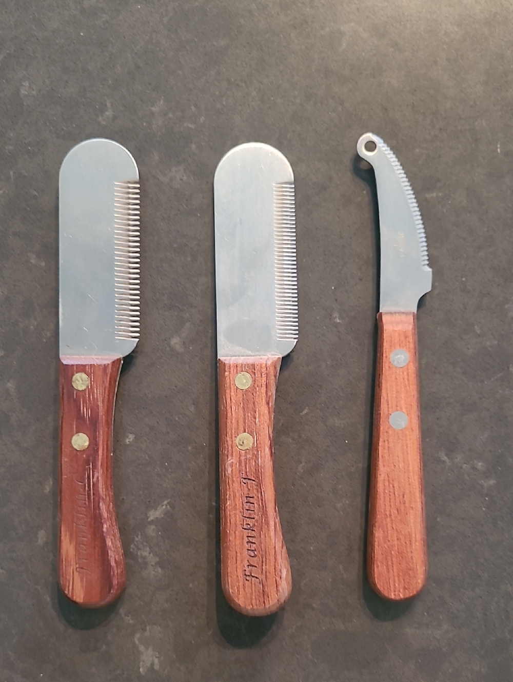 Franklin Stripping Knife SET, Coarse, Fine and Face